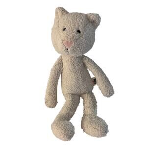 Jellycat Kitty Cat  Stuffed Animal Plush - White - Short Tail - Rare Retired